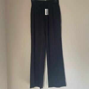 Milly Women’s Hammered Satin Black Pants - 0 NWT
